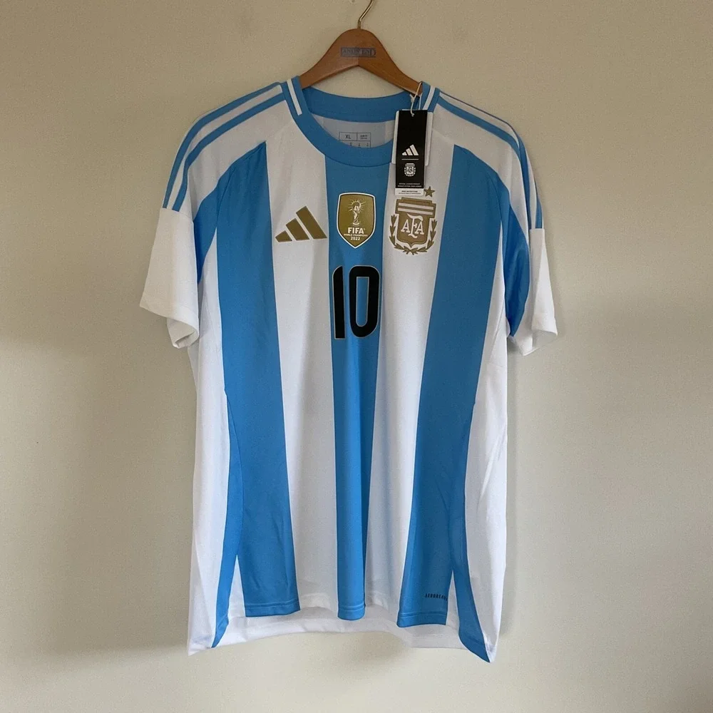 Adidas Messi Argentina Jersey 2024 Home Soccer Shirt IP8409 Men Size XL NWT